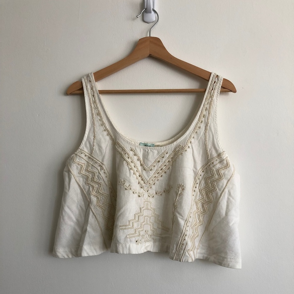 Urban Outfitters Kimchi Blue Beaded Crop Top